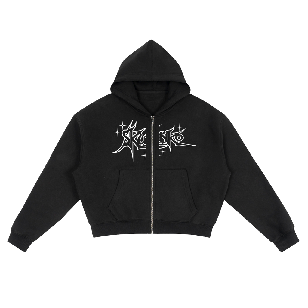 Skunko Zip-Up Boxy Hoodie